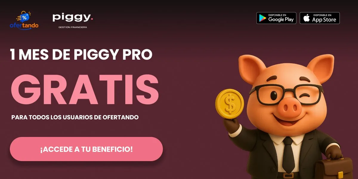 Alianza Ofertando y Piggy: 1 mes de Piggy Pro gratis para usuarios de Ofertando